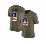 Youth Nike Denver Broncos #9 Riley Dixon Limited Olive USA Flag 2017 Salute to Service NFL Jersey