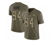 Youth Nike Denver Broncos #94 DeMarcus Ware Limited Olive Camo 2017 Salute to Service NFL Jersey