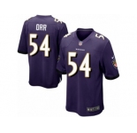 Men's Nike Baltimore Ravens #54 Zach Orr Game Purple Team Color NFL Jersey