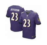 Men's Nike Baltimore Ravens #23 Tony Jefferson Elite Purple Team Color NFL Jersey