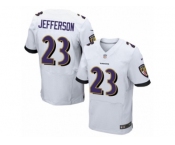 Men's Nike Baltimore Ravens #23 Tony Jefferson Elite White NFL Jersey