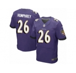 Men's Nike Baltimore Ravens #26 Marlon Humphrey Elite Purple Team Color NFL Jersey