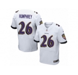 Men's Nike Baltimore Ravens #26 Marlon Humphrey Elite White NFL Jersey