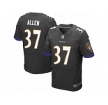 Men's Nike Baltimore Ravens #37 Javorius Allen Elite Black Alternate NFL Jersey
