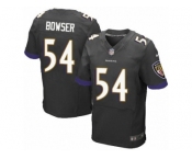 Men's Nike Baltimore Ravens #54 Tyus Bowser Elite Black Alternate NFL Jersey