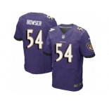 Men's Nike Baltimore Ravens #54 Tyus Bowser Elite Purple Team Color NFL Jersey