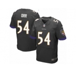 Men's Nike Baltimore Ravens #54 Zach Orr Elite Black Alternate NFL Jersey