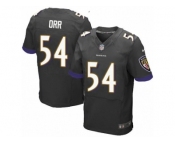 Men's Nike Baltimore Ravens #54 Zach Orr Elite Black Alternate NFL Jersey