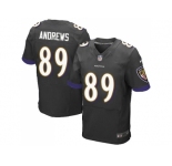 Nike Baltimore Ravens #89 Mark Andrews Black Alternate Men Stitched NFL New Elite Jersey