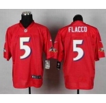 nike nfl jerseys baltimore ravens #5 flacco red[Elite]