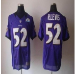nike nfl jerseys baltimore ravens #52 r.lewis purple[Elite 50th Patch]