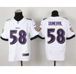 nike nfl jerseys baltimore ravens #58 dumervil white[new Elite]