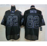 nike nfl jerseys baltimore ravens #82 smith black[Elite lights out]