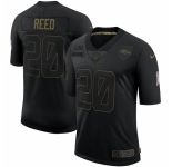 Men Baltimore Ravens #20 Ed Reed Nike 2020 Salute To Service Retired Limited Jersey Black