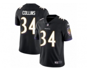 Men Nike Baltimore Ravens #34 Alex Collins Black Alternate Vapor Untouchable Limited Player NFL Jersey