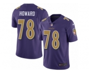 Men Nike Baltimore Ravens #78 Austin Howard Limited Purple Rush Vapor Untouchable NFL Jersey