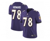Men Nike Baltimore Ravens #78 Austin Howard Purple Team Color Vapor Untouchable Limited Player NFL Jerse