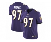 Men Nike Baltimore Ravens #97 Michael Pierce Purple Team Color Vapor Untouchable Limited Player NFL Jersey
