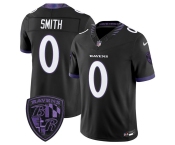 Men's Baltimore Ravens #0 Roquan Smith Black 2026 F.U.S.E. Alternate Vapor Limited Football Stitched Jersey
