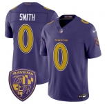 Men's Baltimore Ravens #0 Roquan Smith Purple 2026 F.U.S.E. Alternate Vapor Limited Football Stitched Jersey