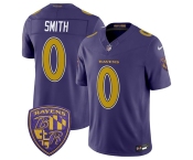 Men's Baltimore Ravens #0 Roquan Smith Purple 2026 F.U.S.E. Alternate Vapor Limited Football Stitched Jersey