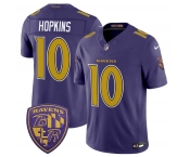 Men's Baltimore Ravens #10 DeAndre Hopkins Purple 2026 F.U.S.E. Alternate Vapor Limited Football Stitched Jersey