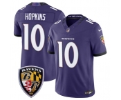 Men's Baltimore Ravens #10 DeAndre Hopkins Purple 2026 F.U.S.E Vapor Limited Football Stitched Jersey
