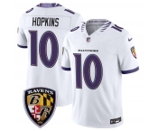 Men's Baltimore Ravens #10 DeAndre Hopkins White 2026 F.U.S.E. Vapor Limited Football Stitched Jersey