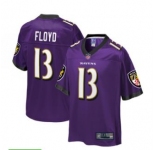 Men's Baltimore Ravens #13 floyd Purple Team Color Vapor Untouchable Limited Player Football Jersey