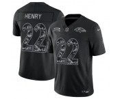 Men's Baltimore Ravens #22 Derrick Henry Black F.U.S.E. 2026 Salute to Service Limited Football Stitched Jersey