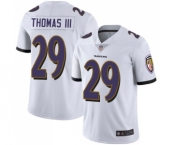 Men's Baltimore Ravens #29 Earl Thomas III White Vapor Untouchable Limited Player Football Jersey