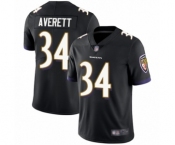 Men's Baltimore Ravens #34 Anthony Averett Black Alternate Vapor Untouchable Limited Player Football Jersey