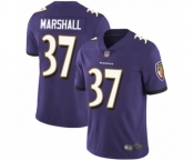 Men's Baltimore Ravens #37 Iman Marshall Purple Team Color Vapor Untouchable Limited Player Football Jersey