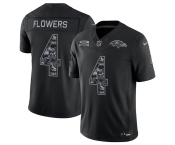 Men's Baltimore Ravens #4 Zay Flowers Black F.U.S.E. 2026 Salute to Service Limited Football Stitched Jersey