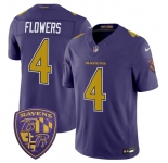Men's Baltimore Ravens #4 Zay Flowers Purple 2026 F.U.S.E. Alternate Vapor Limited Football Stitched Jersey