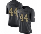 Men's Baltimore Ravens #44 Marlon Humphrey Limited Black 2016 Salute to Service Football Jersey