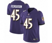Men's Baltimore Ravens #45 Jaylon Ferguson Purple Team Color Vapor Untouchable Limited Player Football Jersey