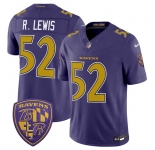Men's Baltimore Ravens #52 Ray Lewis Purple 2026 F.U.S.E. Alternate Vapor Limited Football Stitched Jersey