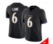 Men's Baltimore Ravens #6 Ja'Kobi Lane Black 2025 F.U.S.E. Vapor Limited Football Jersey