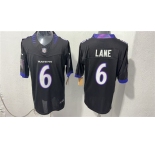 Men's Baltimore Ravens #6 Ja'Kobi Lane Black 2026 F.U.S.E. Vapor Stitched Limited Football Stitched Jersey