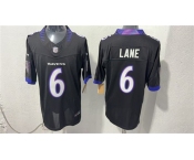 Men's Baltimore Ravens #6 Ja'Kobi Lane Black 2026 F.U.S.E. Vapor Stitched Limited Football Stitched Jersey
