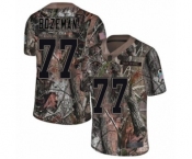 Men's Baltimore Ravens #77 Bradley Bozeman Limited Camo Rush Realtree Football Jersey