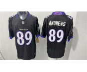 Men's Baltimore Ravens #89 Mark Andrews Black 2026 F.U.S.E. Vapor Limited Football Stitched Jersey