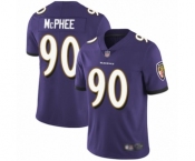 Men's Baltimore Ravens #90 Pernell McPhee Purple Team Color Vapor Untouchable Limited Player Football Jersey