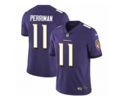 Men's Nike Baltimore Ravens #11 Breshad Perriman Vapor Untouchable Limited Purple Team Color NFL Jersey