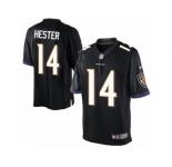 Men's Nike Baltimore Ravens #14 Devin Hester Limited Black Alternate NFL Jersey