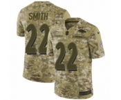 Men's Nike Baltimore Ravens #22 Jimmy Smith Limited Camo 2018 Salute to Service NFL Jersey