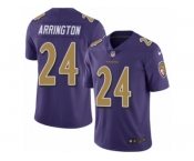 Men's Nike Baltimore Ravens #24 Kyle Arrington Limited Purple Rush NFL Jersey