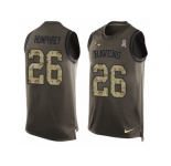 Men's Nike Baltimore Ravens #26 Marlon Humphrey Limited Green Salute to Service Tank Top NFL Jersey