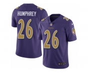 Men's Nike Baltimore Ravens #26 Marlon Humphrey Limited Purple Rush NFL Jersey